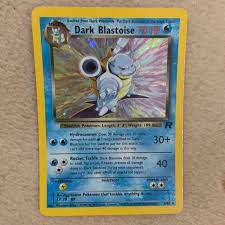 The boxes are a good value, but the jumbo blastoise v max card had a giant white spot on the back of it. Pokemon Card 1st Edition Dark Blastoise 20 82 Tea