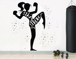 Gym Wall Decal Vinyl Wall Art Decals