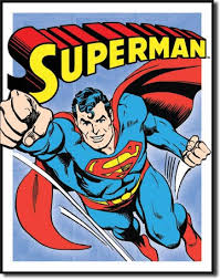 Superman Retro Comic Book And Super