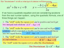 solving equations a quadratic equation