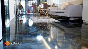 In this type of flooring, waste and cut marble and stone pieces composition: Metallic Epoxy Singapore Enter The World Of Modernity