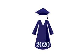 Cap And Gown In A Navy Blue Color 2019 Svg Cut File By Creative Fabrica Crafts Creative Fabrica