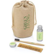 promotional gift set in a hemp bag from