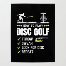 disc golf gifts poster by teesulike