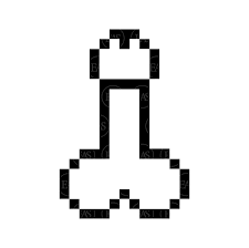 Pixel Art Penis Svg Icon Clip Art Vector Cut File for - Etsy