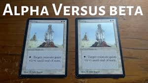 The cards were printed on 11x11 sheets (= 121 cards per sheet). Alpha Vs Beta Mtg Cards How To Tell The Difference Mtg Magic The Gathering Cards