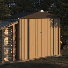 outdoor storage metal shed lockable