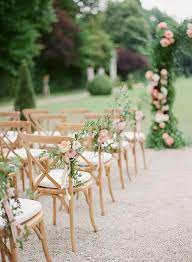 wedding chair decorations for ceremony