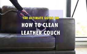 clean leather couch