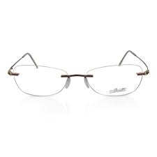 Silhouette titansculpture_halfrim 4336 6056 54/18. Silhouette Rimless Optical Eyeglasses Frame 6618 Vintage Specs
