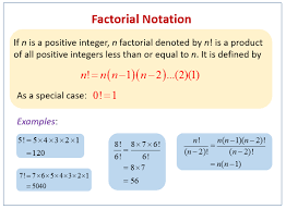 There is no simple expression which will produce the value of n! Factorial Examples Solutions Videos