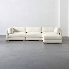 white linen sectional sofa