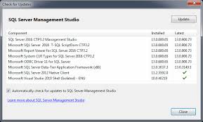 sql server management studio setup and
