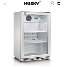 Husky 118l Glass Door Drinks Chiller In