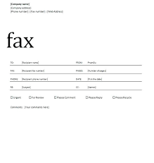 Microsoft Word Fax Cover Letter Template Fax Cover Sheet Microsoft