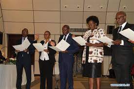 namibian president unveils new cabinet