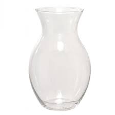 15cm Clear Glass Flower Vase Gl042