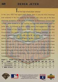 1992 classic draft picks #6. Derek Jeter Rookie Card Guide Gallery And Checklist