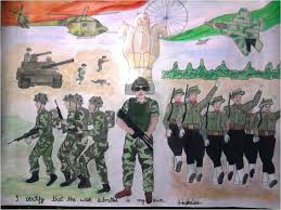 15 indian army paintings by kids will