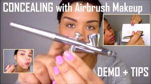 concealing with airbrush makeup demo
