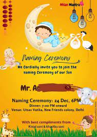 naming ceremony invitation latest