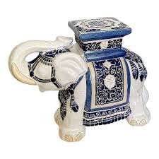 Vintage Ceramic Elephant Double