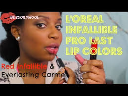 loreal infallible pro last lip colors