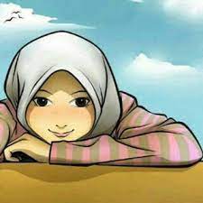Gambar animasi anak tersenyum terbaru. Kartun Muslimah Tersenyum Kartun Seni Islamis Gambar Kartun