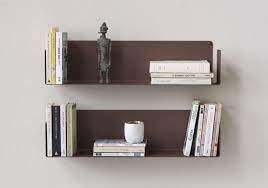 Buy Wall Bookshelf Rust Color 45 X 15