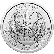Start buying silver coins today! 2020 2 Oz Canadian Kraken Silver Coin The Gold Bullion Co