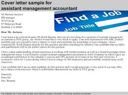 Sample Of Cover Letter For Management Accountant   Compudocs us florais de bach info