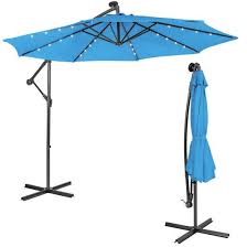 Patio Solar Powered Cantilever Umbrella