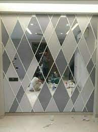 Multicolor Glass Wall Paneling Size