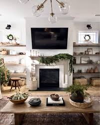 Floating Shelves Around Fireplace Ideas