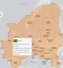 is brazil bigger than europe a