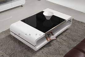 White Wooden Touch Screen Coffee Table
