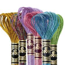 36 Skeins Gift Set Of Dmc Lights Effect Embroidery Floss Full Set Metallic Neon Glow In The Dark Floss