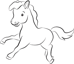 white clipart horse 4641872 vector art