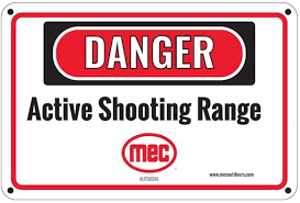 Active Range Sign Clay Target Shooting Accessories