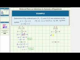 determine if an ordered pair is a