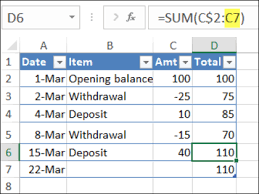 excel sum formula exles quick tips