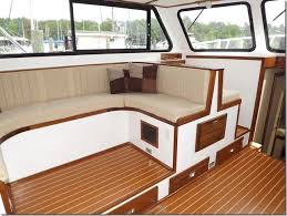 marine teak holly boat interior