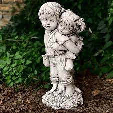 Buy Stone Garden Boy And Girl Statue