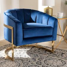 adhunika royal blue velvet living room