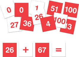 Number Cards 0 100 5x5cm Refill For Hundreds Pocket