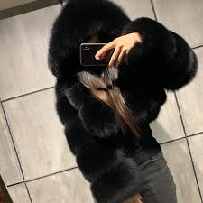2020 Womens Furry Cropped Faux Fur