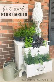Outdoor Herb Garden In A Chest Of