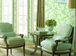 minimalist green wallpaper idea for