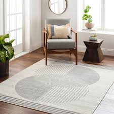 white gray indoor geometric area rug