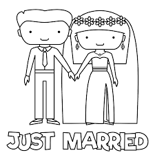 685x886 just married coloring page. Just Married Adult Cliparts Stock Vector And Royalty Free Just Married Adult Illustrations